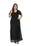 Plus Size Bridemaid Lace Dress 0033