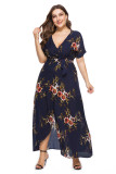 Plus Size Bohemian Maxi Dress 0020
