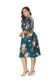 Plus Size Vintage Dress XL-7XL 0090