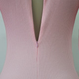 Long Sleeve Choker Women Bodysuit 9087