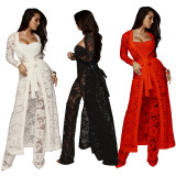 Lace 3 Piece Outfits For Women 9225