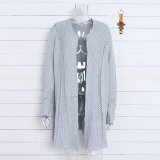 Open Front Long Sleeve Knit Cardigan 3188