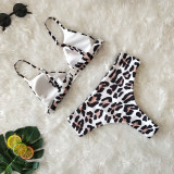 Snake Leopard Print Bikini Set 9038