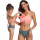 Tassel Mother Daughter Bikini Set Orange 190157