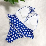 Polka Dot Plus Size Swimsuit YY18