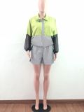 Reflective Two Piece Shorts Outfit 5239
