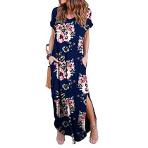 Floral Women's Maxi Dress Pattern 90218