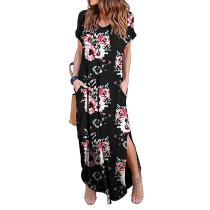 Floral Women's Maxi Dress Pattern 90218