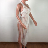 Crochet Tassel Summer Beach Dresses 4065