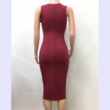 Draped Front Party Dress 1037