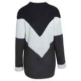 Color Block Pullover Sweater 2492