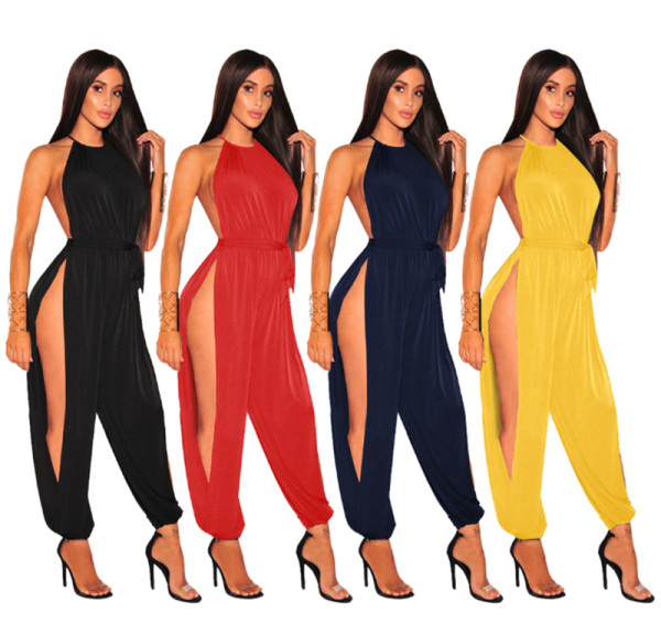 Side Cutout Sexy Jumpsuit 1096