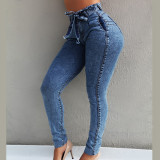 High Rise Skinny Jeans For Women 0325