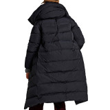 Plus Size Hooded Long Winter Coat DK039