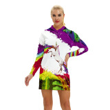 3D Printed Hoodie Sweatshirts Women BEV001