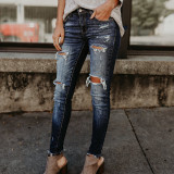 Skinny Distressed Jeans 9005