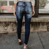 Skinny Distressed Jeans 9005