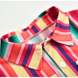 Chiffon Long Shirt Dress 8097