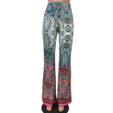 Floral Flare Pants 1130