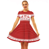 Red Christmas Dress Women BEP034