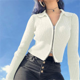Cropped Sweater Jacket Women 83176