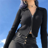 Cropped Sweater Jacket Women 83176