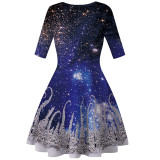 Christmas Starry Sky Galaxy Vintage Dress BGE016/017