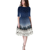 Christmas Starry Sky Galaxy Vintage Dress BGE016/017
