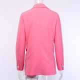 Hot Pink Blazer For Women 92296