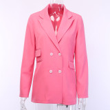 Hot Pink Blazer For Women 92296