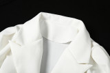 White Blazer Dress Bodycon 1735083