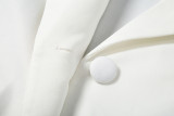 White Blazer Dress Bodycon 1735083