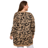 Plus Size Leopard Sweater 3167