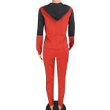New Ladies Sweatsuit Tracksuit With Hood 6107