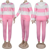 Striped Women Jogging Suits 8848