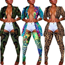 Women Blazer And Stocking Suit 8854