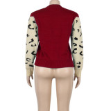 4 Colors Leopard Pullover Sweater 050