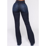 High Rise Bootcut Jeans For Women 0338