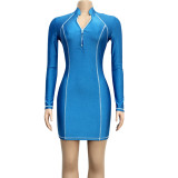 Long Sleeve Sport Dress For Women 3315