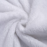 Long Sleeve Fleece Ladies Short Onesie 83311