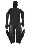 Men Leather Full Body Jumpsuit 1231