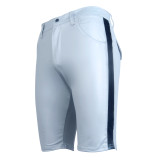 Blue Faux Leather Men Shorts 6046