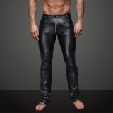 S-XXL Leather Men Pants 6003