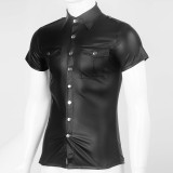 New Men Fit Leather Top 6004