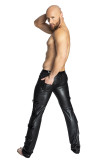 S-XXL Leather Men Pants 6007