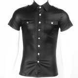 New Men Fit Leather Top 6004