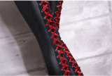 4 Colors Leather Handmade Back Tie Punk Legging 6657