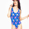 One Piece Backless Flamingo Swimwear SW8014