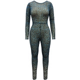 Sexy See Through Mesh Jumpsuit Women 9520
