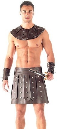 Leather Men Rome Gladiator Costume Lingerie 908